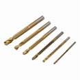 thumbnail image 2 of Juego de Brocas Titanio 6 Piezas, PerforacióN Orificio Broca Dentada HSS, Kit para Metales Carpintero 3-8 Mm, 2 of 5