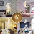thumbnail image 2 of LED Pendant Light, Modern Moon Star Shape LED Pendant Lamp Chandelier Ceiling Light , Warm White, 2 of 9