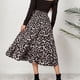 thumbnail image 4 of Falda de corte A, falda midi de corte A, falda midi de cintura elástica, falda de corte A de cintura alta, la mejor en su clase, 4 of 6