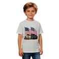 thumbnail image 4 of Hihipz Big Boys 4Th Of July T-Shirt America's 250Th Anniversary USA Flag Print Short Sleeve Crew Neck Patriotic Tee, 4 of 4