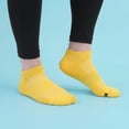 thumbnail image 2 of BambooMN Men's Rayon from Bamboo Athletic Ankle Socks - Yellow - Size 10-14 - 2 Pairs, 2 of 3
