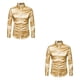 thumbnail image 3 of Camisa transpirable Sonducket para hombre Satén Manga larga amarillo grande S, 3 of 6