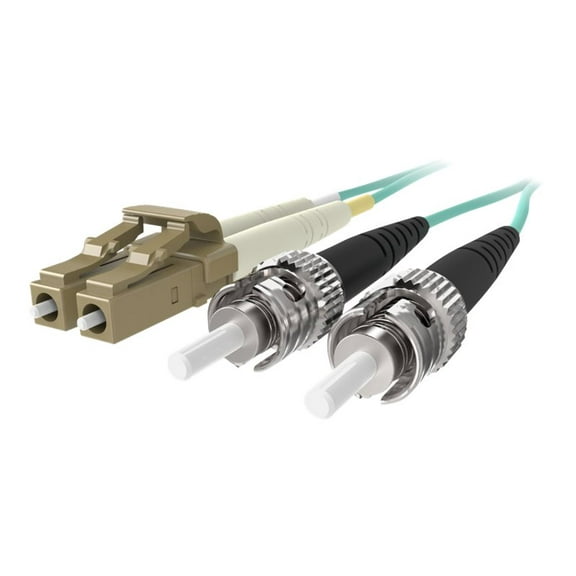 Belkin 5M Fiber Optic Cable; 10GB Aqua Multimode LC/ST Duplex, 50/125 OM3 - Patch cable - LC multi-mode (M) to ST multi-mode (M) - 5 m - fiber optic - duplex - 50 / 125 micron - aqua