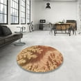 thumbnail image 3 of Ahgly Company Indoor Square Patterned Yellow Orange Area Rugs, 8' Square, 3 of 6