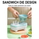 thumbnail image 5 of Juego de moldes para hacer helados para congelador doméstico - 21x11.8x8cm Bandeja de paletas para sándwiches con tapa - Fácil liberación, material apto para uso alimenticio, apto para lavavajillas, 5 of 5