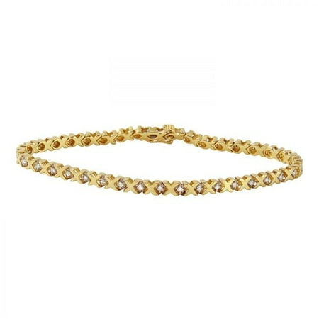 Foreli 0.55CTW Diamond 10k Yellow Gold Bracelet