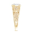 thumbnail image 3 of Oval Lab Grown Diamond Filigree Engagement Ring - 1 Ct Diamond - EF-VS Grade, 14K Yellow Gold, US 9.00, 3 of 8