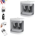 thumbnail image 1 of Electric Pencil Sharpener, Electric Pencil Sharpener for Colored Pencils, Dual Hole Pencil Sharpeners, Automatic Pencil Sharpeners, Battery Pencil Sharpeners (White-2PCS), 1 of 6