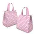 thumbnail image 2 of Pink Cute French Bulldogs Insulated Lunch Bag for Women & Adults,Large Portable Soft Cooler Lunch Bag,Thermal Food Storage Tote with Pearl Cotton,8.66L,8.75x5.75x9.5 Inch, 2 of 6