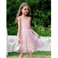 thumbnail image 2 of Oudiya Toddler Girls Tutu Pink Party Dress Tulle Ruffle Hem Cami Summer Dress for Kids 2-6Y, 2 of 7