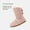 PINK, variant on Dream Pairs Kids' Winter Boots FuzzyChic Faux Fur Lined Mid-Calf Snow Shoes with Buckle (Little Kid/Big Kid, Boys & Girls)