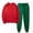Red, variant on Lilgiuy Women's 2 Piece Outfits Fall Long Sleeve Round Neck Pullover Tops Elastic Drawstring Pants Leisure Sweatsuit Sets for Cold Weather