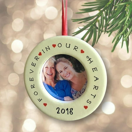 Loving Memory Christmas Ornaments - In Loving Memory – Dated 2018 Christmas Ornament with Easel Back