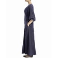 thumbnail image 3 of Max Studio womens  Yarn-Dye Maxi Dress, l, Blue, 3 of 5