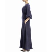 Max Studio womens Yarn-Dye Maxi Dress, xs, Blue