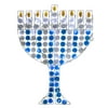 Northlight 24" LED Lighted Wide Angle Hanukkah Menorah - Blue/Cool White