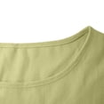 thumbnail image 5 of TKYCMSUAKI Women 3/4 Sleeve Cotton Linen Dress Crewneck Solid Color Midi Dresses Going Out Vacation Casual Sundress, 5 of 8