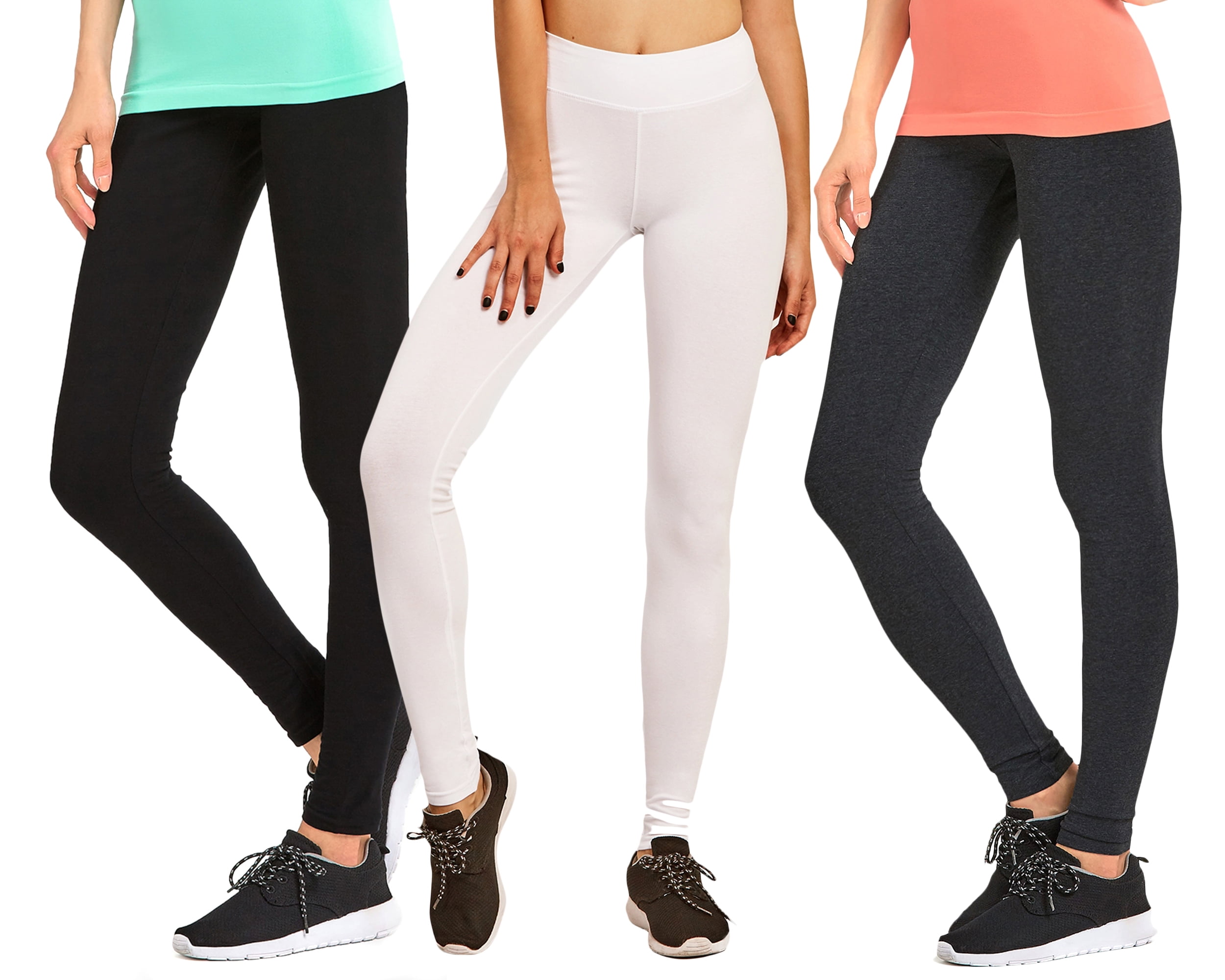 Women & Plus Cotton High Waist Full Length Cotton Workout Leggings