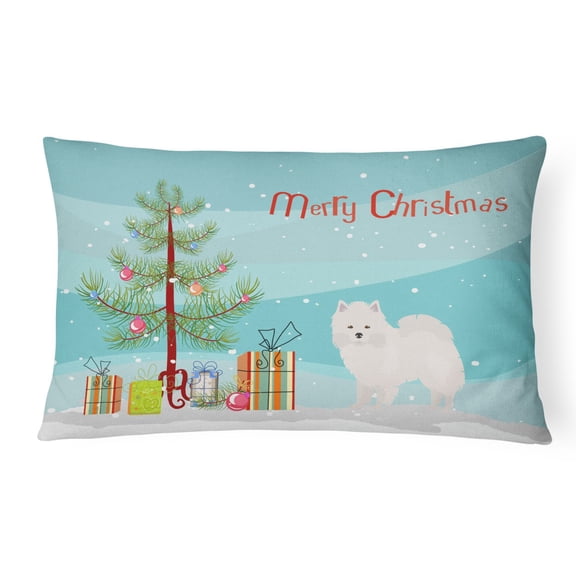 Carolines Treasures CK3441PW1216 Eskimo Christmas Tree Canvas Fabric Decorative Pillow, 12H x16W, multicolor