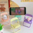 thumbnail image 3 of Cell Phone Stand Plastic: Chair Foldable Mobile Phone Holder Phone Desktop Stand, 3 of 5