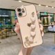 thumbnail image 1 of For iPhone 11Pro Aplicar a la caja del teléfono galvanizada Love Heart Compatible con Iphone 11 12 13 14 Pro Max Xs Max Xr 7 Plus 14 Correa de muñeca a prueba de golpes Cadena Con, 1 of 5
