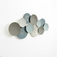 thumbnail image 5 of LuxenHome Distressed Multi-Color Pastels 47.4-Inch Wide Abstract Metal Wall Décor, 5 of 10