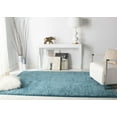 thumbnail image 3 of SAFAVIEH August Carlene Solid Plush Shag Area Rug, Turquoise, 6' x 9' - Modern Design, Turquoise, Non-Shedding & Easy Cleaning, Ultra Plush Thick Pile, Ideal for Living Room, Bedroom, 3 of 10