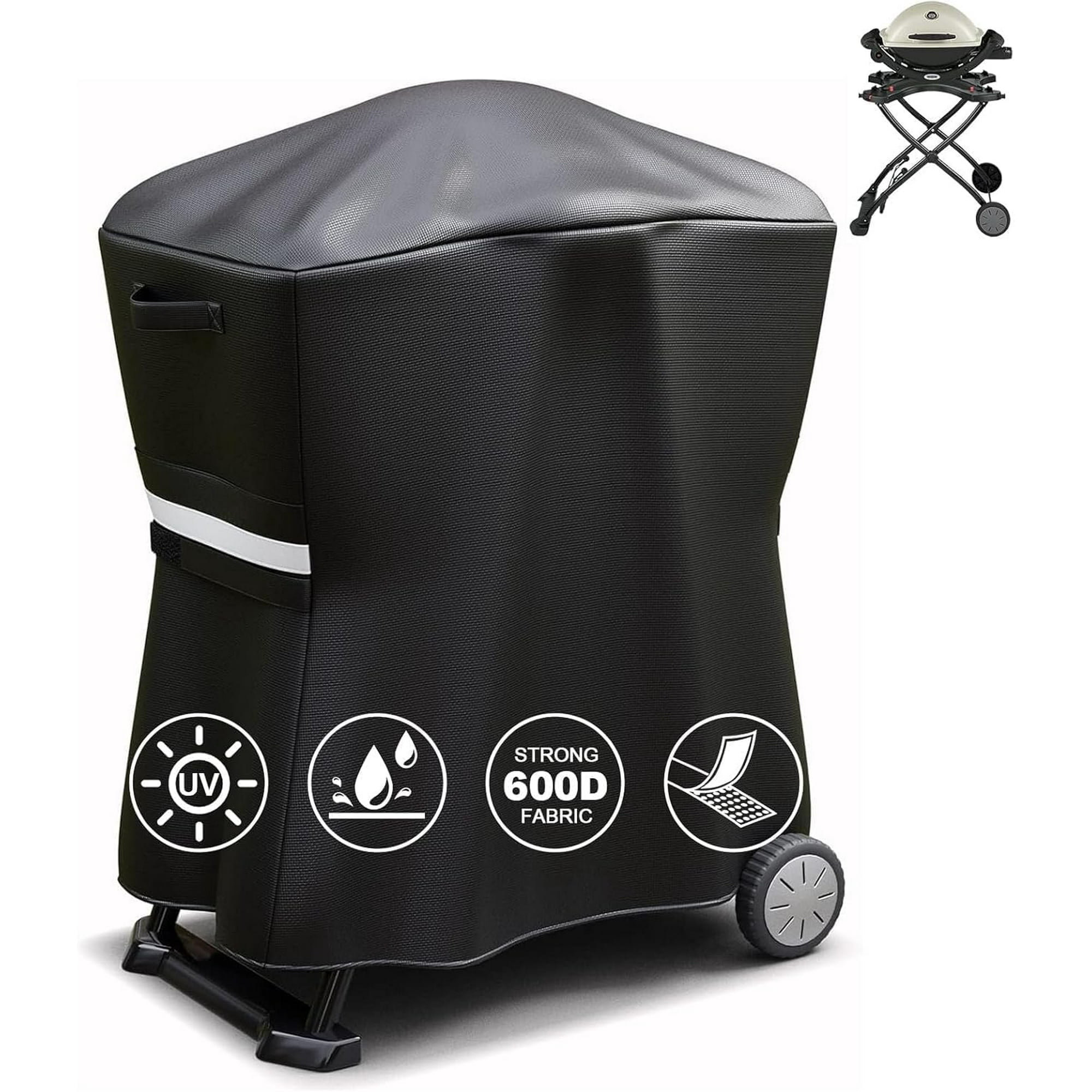 GFTIME 7113 Grill Cover for Weber Q1000, Q2000 Series Grills That