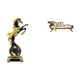 thumbnail image 1 of Figura de escritorio de caballo, estatua de caballo, sofá en miniatura, mueble para casa de muñecas, banco de madera, silla de resina, adecuado para d, 1 of 8