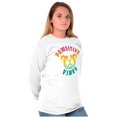 thumbnail image 4 of Pawsitive Vibes Happy Rainbow Dog Long Sleeve TShirt Men Women Brisco Brands S, 4 of 5