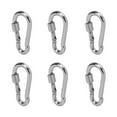 thumbnail image 4 of Conector de cuerda de alta resistencia, 6 ganchos a presión de resorte, clip de enlace rápido, ganchos a presión de acero inoxidable, diseño de última generación, 4 of 12