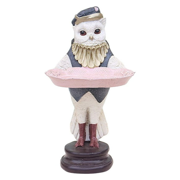 Geroge Resin Crafts Owl Shaped Storage Tray For Home Garden Yard Decoration E Commerce Product Title