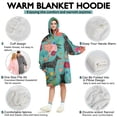 thumbnail image 5 of Wearable Oversized Blanket,Doberman Dog Pattern with Pioneer Flower Wearable Blanket Hoodie for Adults,Cozy Hooded Blankets with Super Pockets,Super Warm Fuzzy Pullover for Women & Men, 5 of 6