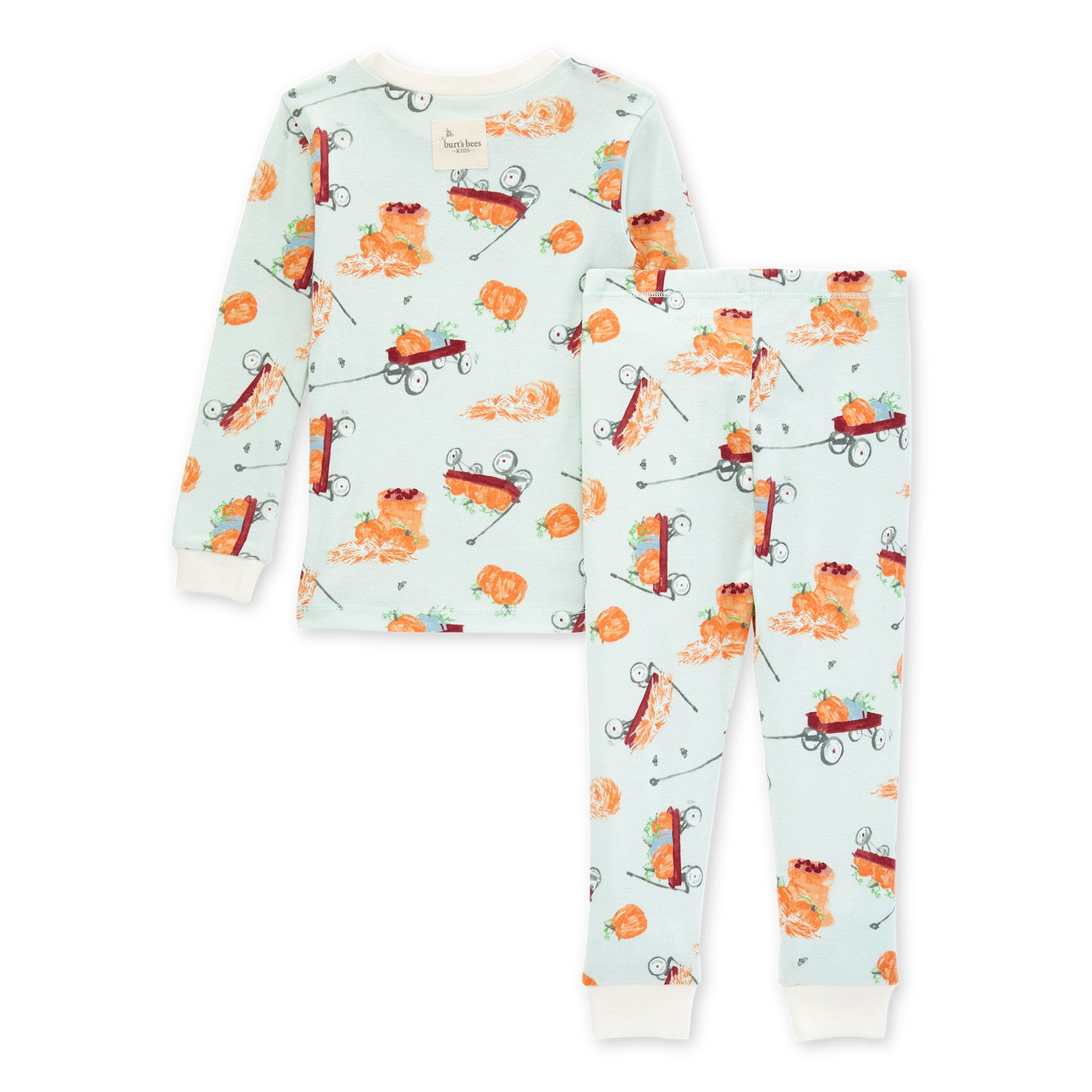Burt's Bees Baby Organic Cotton Baby & Toddler Long Sleeve Pajama Set, 2-Piece, Sizes 12 Months-5T