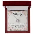 thumbnail image 4 of To My Wife Taken by The Most Beautiful Woman Infinity Knot Necklace Message Card, 4 of 17