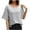 Blanc, variante sur Amzcrzy Hauts de Fête pour Femmes Scintillants à Paillettes Manches Courtes Col Rond Hauts de Fête Mode Boîte de Nuit à Volants Coupe Ample Chemises de Fête