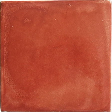 4.2x4.2 Glazed Terracota  Color Talavera Mexican Tile, Set of 9 pcs