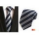thumbnail image 1 of Corbata de seda a rayas New Classic para hombre, A073 Feliz Sencillez, 1 of 4