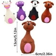 thumbnail image 3 of Dog Squeaky Latex Chew Toy, Durable Teething Toy With Cute Cartoon Design, Interactive Play Toy For Small Medium Dogs Indoor Outdoor Use, 3 of 7