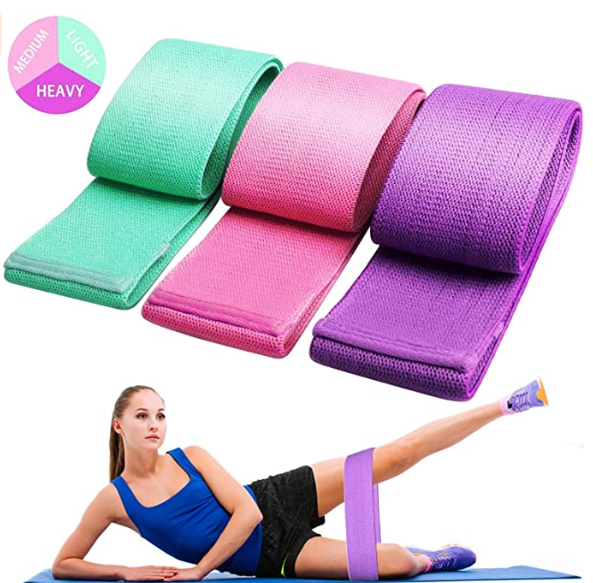 Booty Bands for Women-Non Slip Resistance Bands to Work Out Glute,3 Pieces with Storage Bag Resistance up to 120 lbs Cross Fitness Pilates Yoga Elastic Band Strength Training 