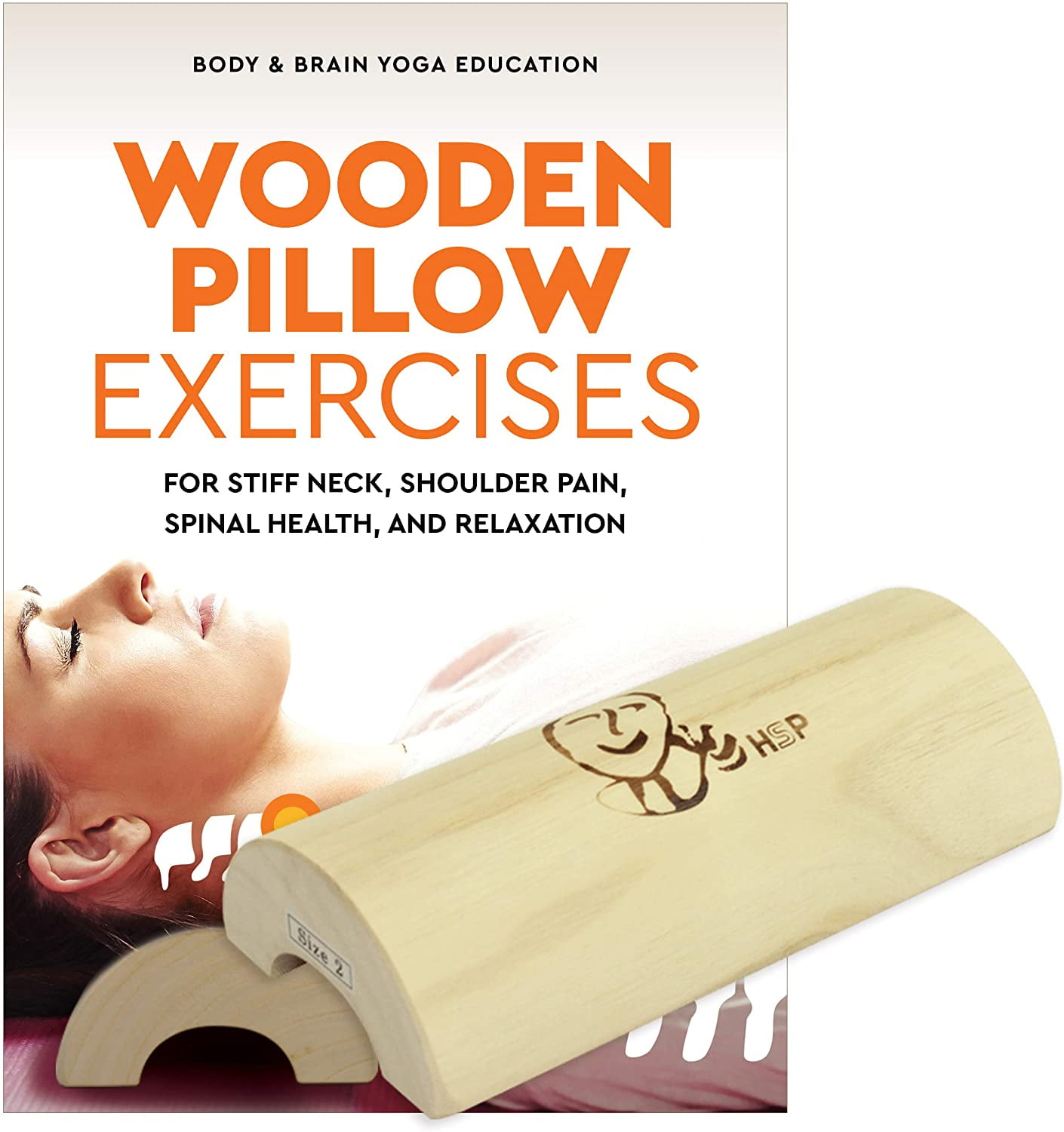 Wooden Pillow Exercises Kit (Small) for Stiff Neck, Shoulder Pain