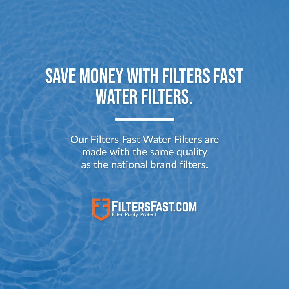 Filters Fast Compatible Replacement for Culligan RC-EZ-1 Under Sink Home and RV Water Filter, 2 Pack
