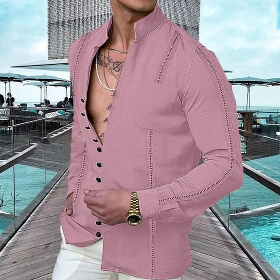 ZZHZGZ Fourth of July V Neck Undershirts for Men Beach Holiday Shirt Mens Button Stand Collar Shirt Fourth of July Tie Dye Shirt Men Xl