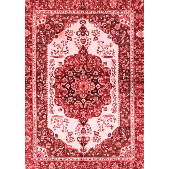 Ahgly Company Indoor Rectangle Persian Red Traditional Area Rugs, 2' x 4'