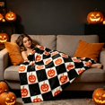 thumbnail image 2 of FEOLGEHLY Halloween Throw Blanket, Fleece Blanket, Soft Throw Blanket For Couch, Flannel Throw Blankets Clearance, Sofa Throw Blanket for Home Office Halloween Decorations 51.2 x 59.1 in (D), 2 of 10
