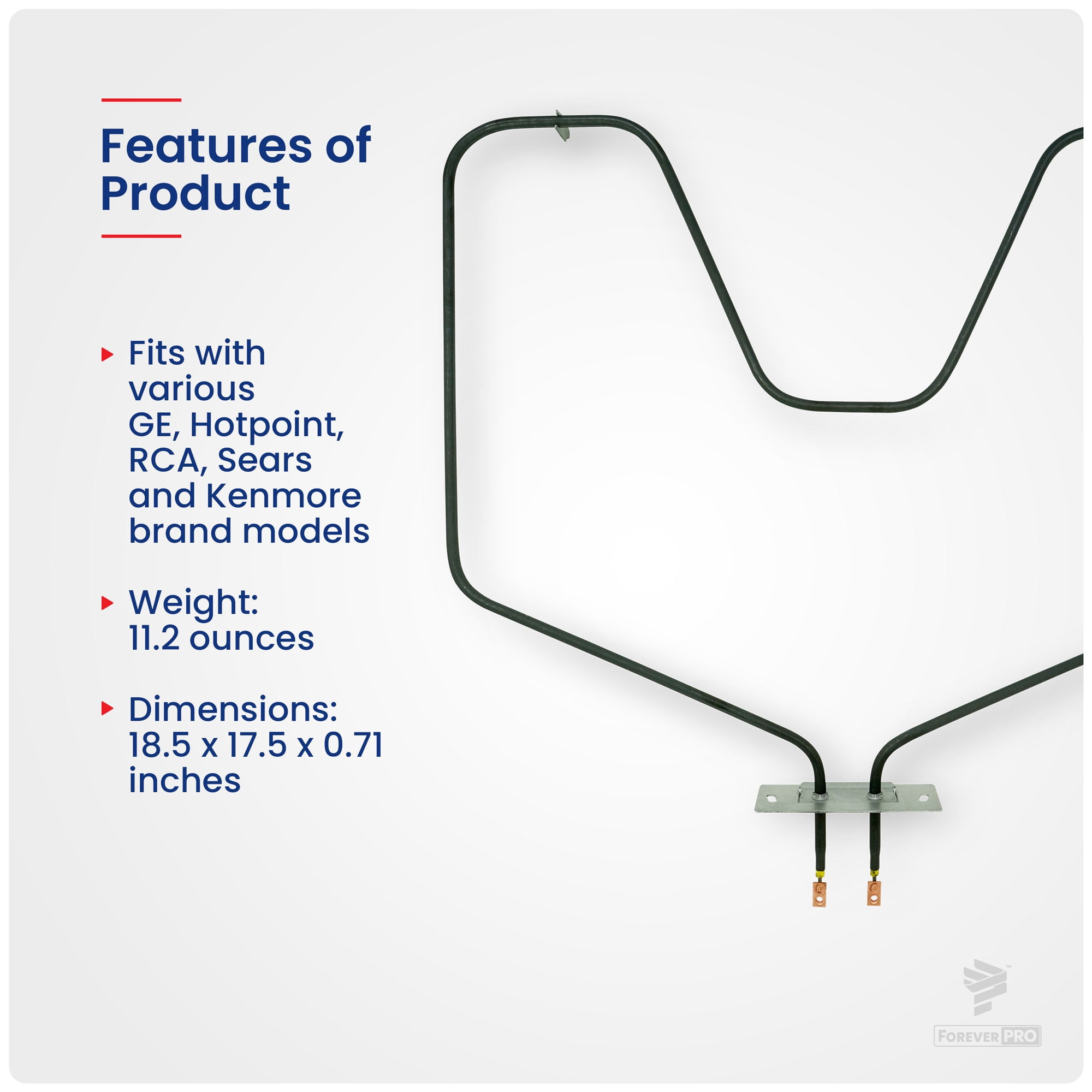 ForeverPRO WB44X5082 Oven Bake Element for GE Range WB44X0192 WB44X10003 WB44X192 WB44X5061