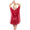 thumbnail image 4 of HAPPY BAY Women's Beachwear Swimsuit Coverups Summer Swim Beach Dress Cover ups for Swimwear Women Loose Boho Bathing Suit M-L Red_AC714, 4 of 4