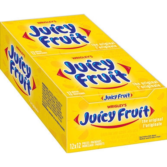 Juicy Fruit Sugar-Free Gum, The Original, 12 Count