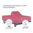 thumbnail image 4 of SGI Bedding Egyptian Cotton Top Split Sheet Set Stripe Adjustable Bed 39" Split Head Queen 600 TC 15" Deep Rose Berry, 4 of 9