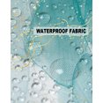 thumbnail image 5 of Pack of 2 Outdoor Pillow Covers, Teal Marble Golden Lines Modern Ombre Abstract Waterproof Square Throw Pillowcase Cushion Decorative Pillow Covers for Couch Patio Tent, 18x18 in, 5 of 6